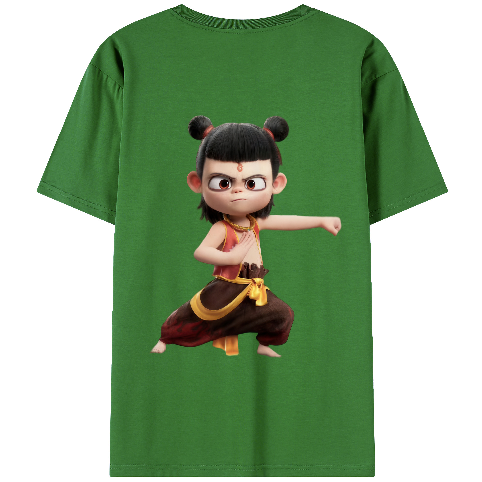 （画像用） Ne Zha 2 ナタ 魔童の大暴れ レディース半袖Tシャツ(バックプリント)